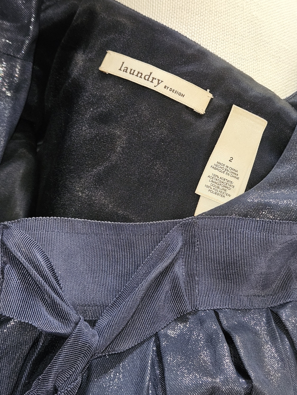 Laundry by Design Blue Short Sleeve Dress Size 2